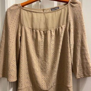 Tan women's blouse